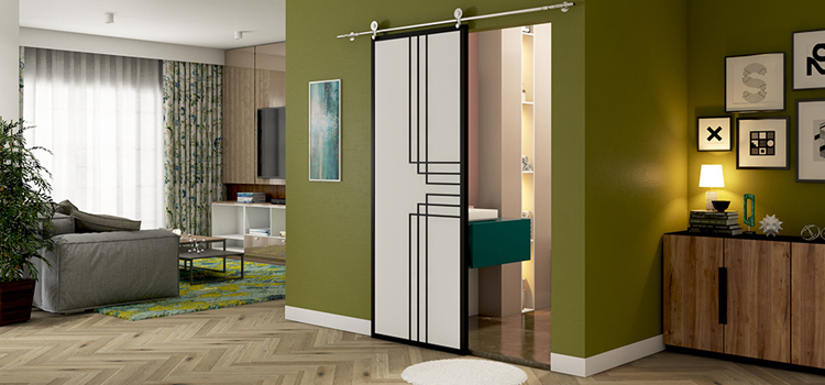 sliding bathroom door installation in Rancho Cordova
